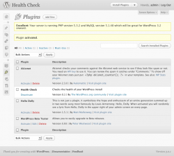 Health Check WordPress Plugin