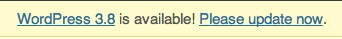 WordPress 3.8